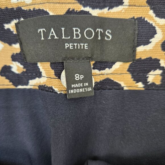 Talbots Petites Leopard Print Mini Skirt Size 8 Petite - Picture 3 of 6